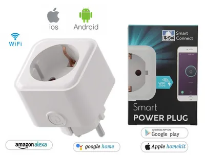 Produktbild von LSC Smart Connect Intelligenter Stecker Steckdose alexa google home wlan 2.4Ghz wifi