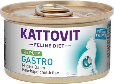 Immagine prodotto di Kattovit 85gx12 Dieta Felina Gastro Tacchino - Gastrointestinale/Pancreas