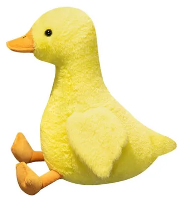 Immagine prodotto di Peluche a forma di anatra, 35 cm, colore giallo, ideale per giocare e coccolarsi, regalo per bambini