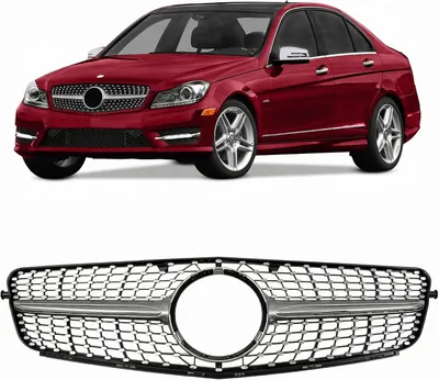Produktbild von Kühlergrill DIAMOND, passend für MERCEDES C-CLASS W204 2007-2014, Frontgrill