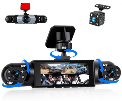 Zdjęcie produktu dla Kamera samochodowa 4-kanałowa o kącie widzenia 360 stopni z funkcją noktowizji