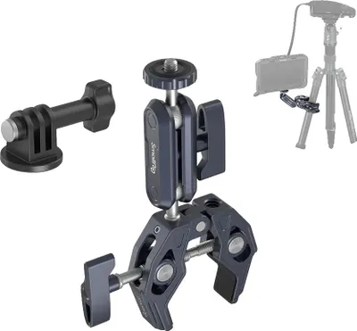 Obrázek produktu pro Svorka pro upevnění fotoaparátu, kulová hlava 360°, rychloupínací adaptér, 3757B