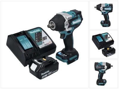 Immagine prodotto di Avvitatore a impulsi a batteria Makita DTW 700 RM1 18 V 700 Nm 1/2" XPT Brushless + 1x batteria ricaricabile 4,0 Ah + caricabatterie