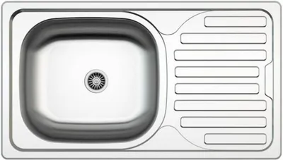Produktbild von Faizee Home | Smart Armatur Hochwertig beidseitig Montierbar Küchenspüle Einbauedelstahlspüle Edelstahl Spülbecken inkl. Siphon-Set, Maße:76 x 44 cm
