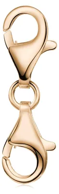 Produktbild von MATERIA by Matthias Wagner Rosegold Karabiner Doppel Verschluss 925 Sterlingsilber vergoldet 15