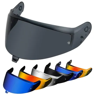 Image de Elzusha - Visière pour casque de moto - Noir transparent - Divers modèles