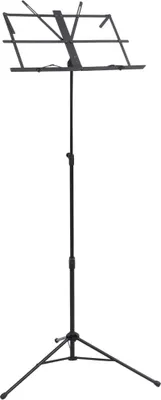 Produktbild von Notenständer faltbar höhenverstellbar 66 - 130 cm Stahl Schwarz