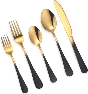 Produktbild von Famanu Besteckset 5-teilig aus Edelstahl - Ergonomisches Design