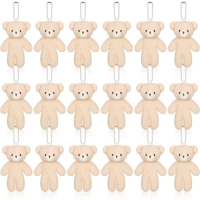 Image de 18 porte-clés en forme de petits ours, idéaux pour la décoration et les cadeaux