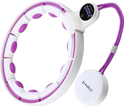 Immagine prodotto di Hula Hoop magnetico con peso e contatore, bianco/viola