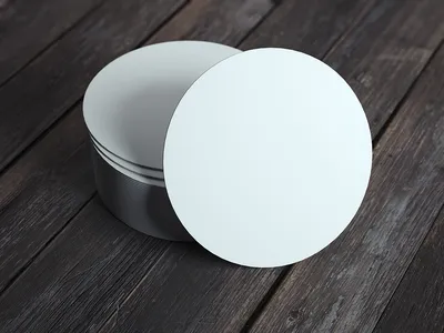 Produktbild von Sovie Horeca Bierdeckel aus Bierfilzpappe in Weiß, Ø 10,7 cm, 100 Stück