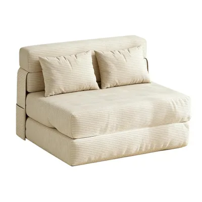 Zdjęcie produktu dla Materac Składany 183x71x15cm Gościnny 4-składany, Pokrowiec z finezyjnego kordonu 3mm, Zdejmowany i pralny, Oszczędność miejsca