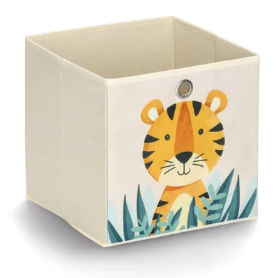 Immagine prodotto di Zeller 14477 Zeller Tiger Aufbewahrungsbox beige 28,0 x 28,0 x 28,0 cm