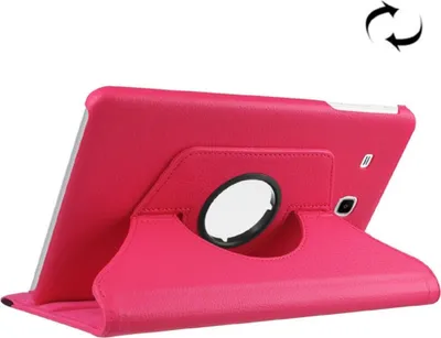 Produktbild von Tablet Tasche für Samsung Galaxy Tab E 9.6 Leder Schutz Hülle 360 ° Case Rose