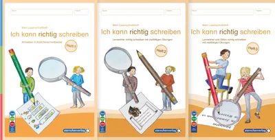 Produktbild von Mein Lupenschreibheft 1 bis 3 - Ich kann richtig schreiben - Ausgabe mit Artikelkennzeichnung (DaZ)