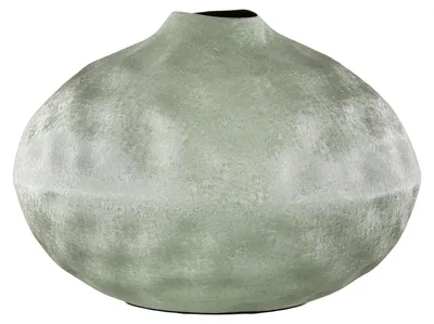 Obrázek produktu pro Váza Gilde, kulovitý tvar, "Verda", železo, zelená barva, balení 2 kusy, výška 17 cm, průměr 22,5 cm, kód produktu: 59188, EAN: 4063387591888