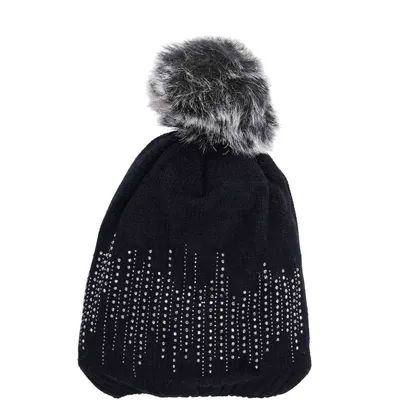Produktbild von Antonio Strick Mütze Beanie mit Bommel W23/24 schwarz : schwarz Farbe vom Hersteller: schwarz