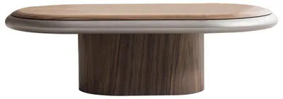 Immagine prodotto di Tavolino moderno con elegante piano in legno e design raffinato
