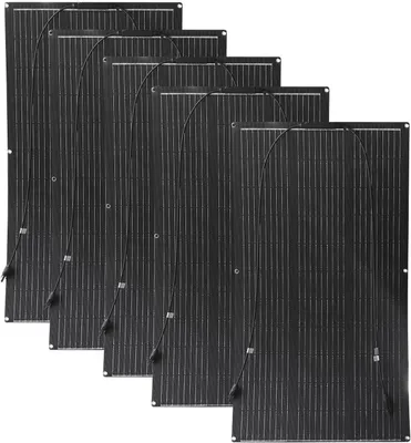 Immagine prodotto di Pannello solare flessibile da 500W - 12V, monocristallino, per camper e barche