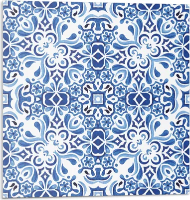 Produktbild von Klassisches Blumenmuster – Selbstklebend – Wandverkleidung – Wandpaneel – Wanddeko – Dekorative Wandpaneele – 3D Wandpaneele – Wandgestaltung selbstklebend – 4 Stück 50 x 50 cm
