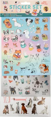 Produktbild von Creative Craft Group Stickerset Dogs, 100..