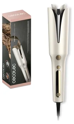 Produktbild von Cecotec SurfCare Magic Waves Plasma, Lockenstab, Warm, Tasten, 160 °C, 210 °C, Cremefarben