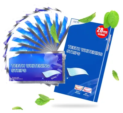 Produktbild von Zahnaufhellungsstreifen – Entfernen Sie Verfärbungen durch Rauchen und Kaffee