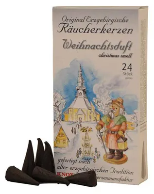 Produktbild von Knox Räucherkerzen - Original Erzgebirgische Räucherkerzen - Weihnachsduft von Knox Räucherkerzen