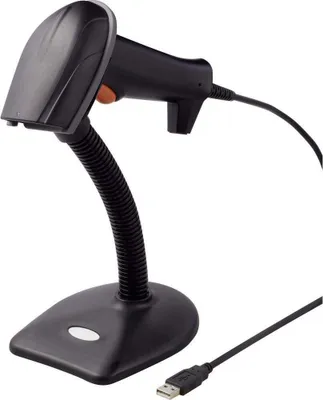Produktbild von Renkforce 2D Barcode-Scanner Kabelgebunden 1D, 2D Laser Schwarz Hand-Scanner USB