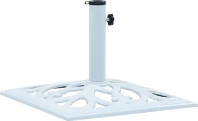 Image de Socle de parasol Blanc 12 kg 49 cm Fonte