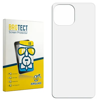 Produktbild von BROTECT Schutzglas für Xiaomi Mi 11 Lite (Rückseite) Schutzfolie Panzer Folie Glas Display Schutz klar