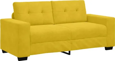 Produktbild von vidaXL Zweisitzer-Sofa Gelb 180x77x82 cm Samt