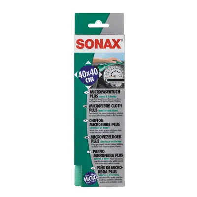 Produktbild von Sonax MicrofaserTuch PLUS Innen & Scheibe, Auto, Trockentuch, Körper, Dashboard, Grün, Glas, Kunststoff, Polyamid, Polyester