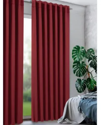 Produktbild von Fertigschal verdeckte Schlaufen "Lennard" - Größe (HxB): 245x135cm Farbe: Rot