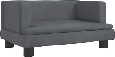 Obrázek produktu pro vidaXL Pelíšek pro psy tmavě šedý 60x40x30 cm Velvet