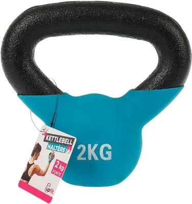 Immagine prodotto di Manubrio kettlebell da 2 kg, in ghisa, per l'allenamento domestico