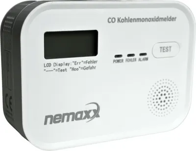 Produktbild von CM18 Kohlenmonoxid-Melder LCD 85 dB Alarm EN 50291-1:2018 Testtaste 1x