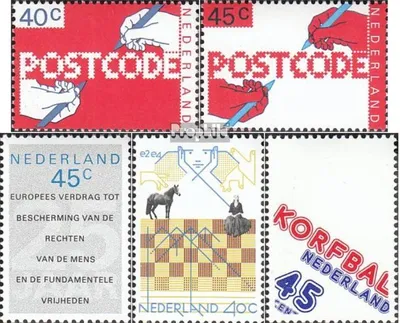 Produktbild von Briefmarken Niederlande 1978 Mi 1113-1114,1119,1121-1122 (kompl.Ausg.) postfrisch Sondermarken