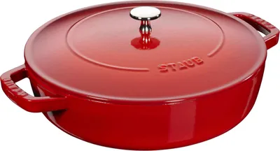 Immagine prodotto di Tostatore multifunzione Staub Chistera coperchio rosso ciliegia 28 cm