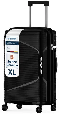 Produktbild von 4FLY Hartschalen-Reisekoffer XL 75 cm (96L) - mit TSA-Schloss, Doppelrollen, Aluminium-Teleskopgriff und Doppelreißverschluss