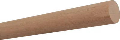 Produktbild von TIBU Buche unbehandelt Handlauf Holz Ø 42 mm Geländer Treppe 0,3m - 5m, Länge 2,4 m und Enden gekappt (sägerau) ohne Halter