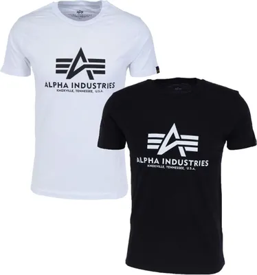 Produktbild von ALPHA INDUSTRIES BASIC T 2 PACK Herren Doppelpack T-Shirt