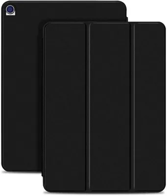 Immagine prodotto di Go Go Gadget - Custodia protettiva - Custodia a libro pieghevole tripla - Compatibile con Samsung Galaxy Tab A - 10,1 pollici - 2016 - Ecopelle - Nero