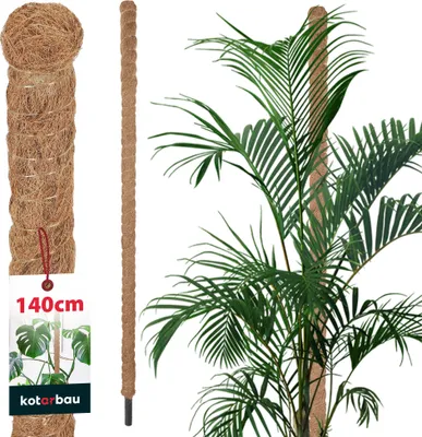 Immagine prodotto di KOTARBAU® Tutori per Piante ⌀ 3,2 x 140 cm Palo di Muschio per Monstera Fibra di Cocco Palo per Piante Marrone Stecche per Piante Bastone
