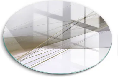 Produktbild von Glasschneideplatte - Herdabdeckplatte - fi30 cm -Schneidebrett - Spritzschutz - Abstraktionsdesignlinien