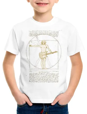 Produktbild von BaumwolleCloud Vinci Rock Kinder T-Shirt musik festival vitruvianischer mensch
