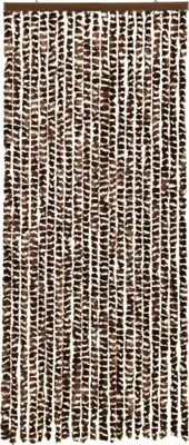 Produktbild von Insektenschutz-Vorhang Braun und Weiß 56x185 cm Chenille