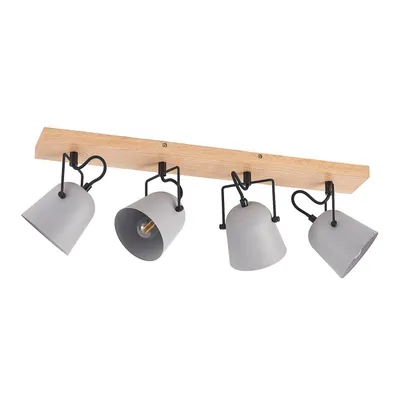 Produktbild von Lindby Adalin Deckenleuchte, vierflammig, grau
