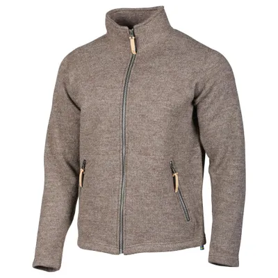 Produktbild von Ivanhoe Pullover NLS Sap Muskatnuss durchgehender Reißverschluss-100% reine ungefärbte Wolle - Braun