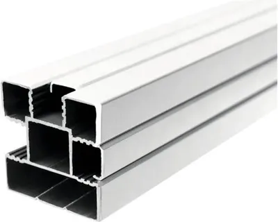 Produktbild von Steckzaunpfosten 6,8 x 6,8 x 270 cm silber